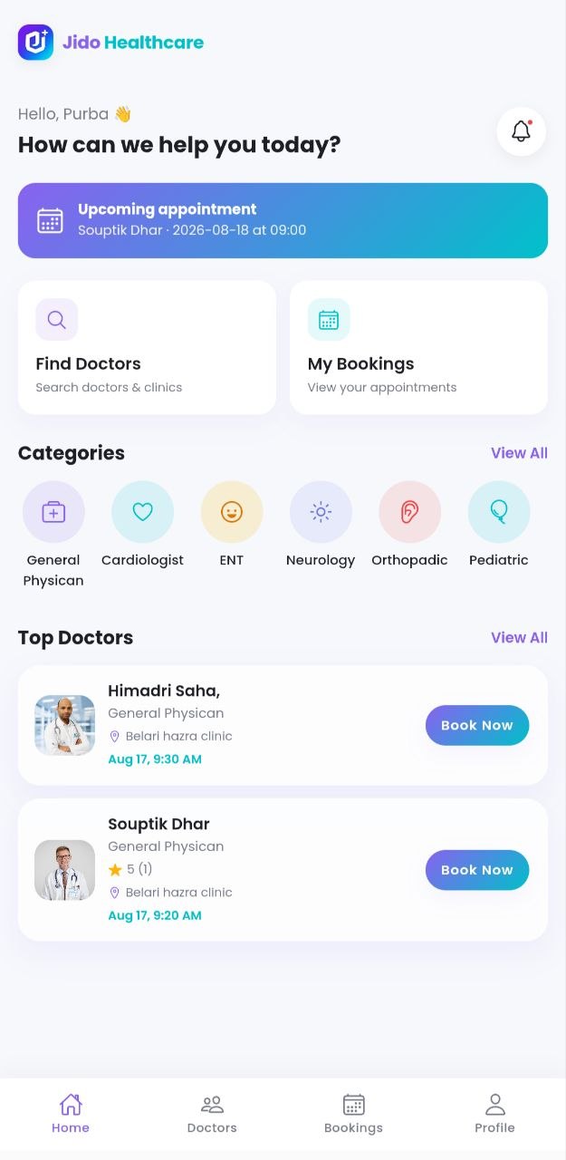 Jido Healthcare Mobile App